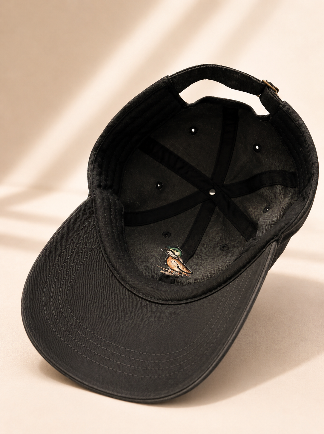 Duck Embroidered Denim Cap
