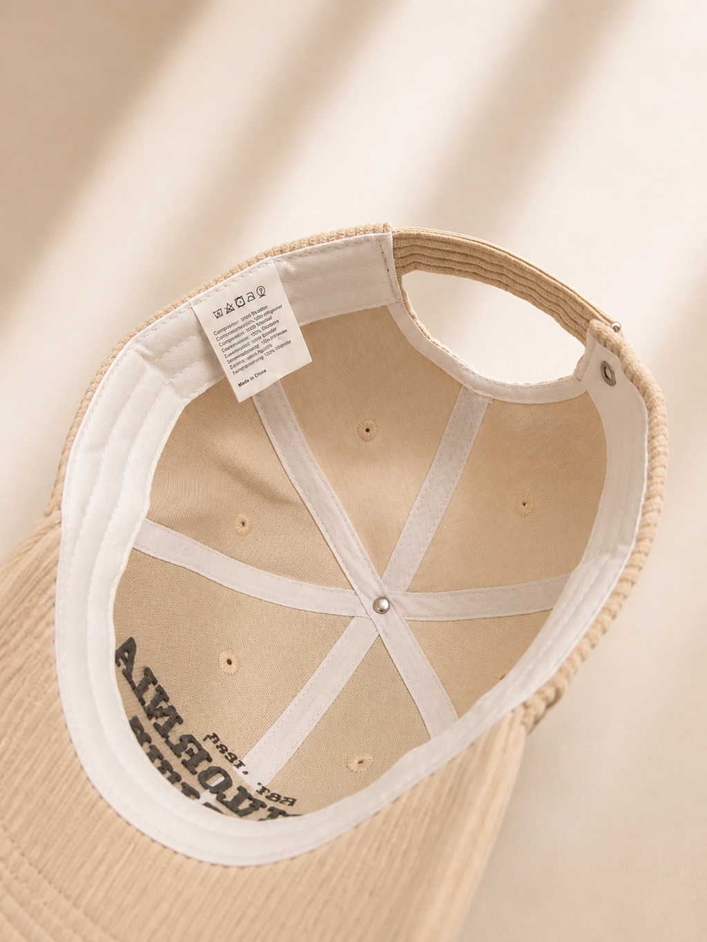 California Golden State Corduroy Embroidered Cap