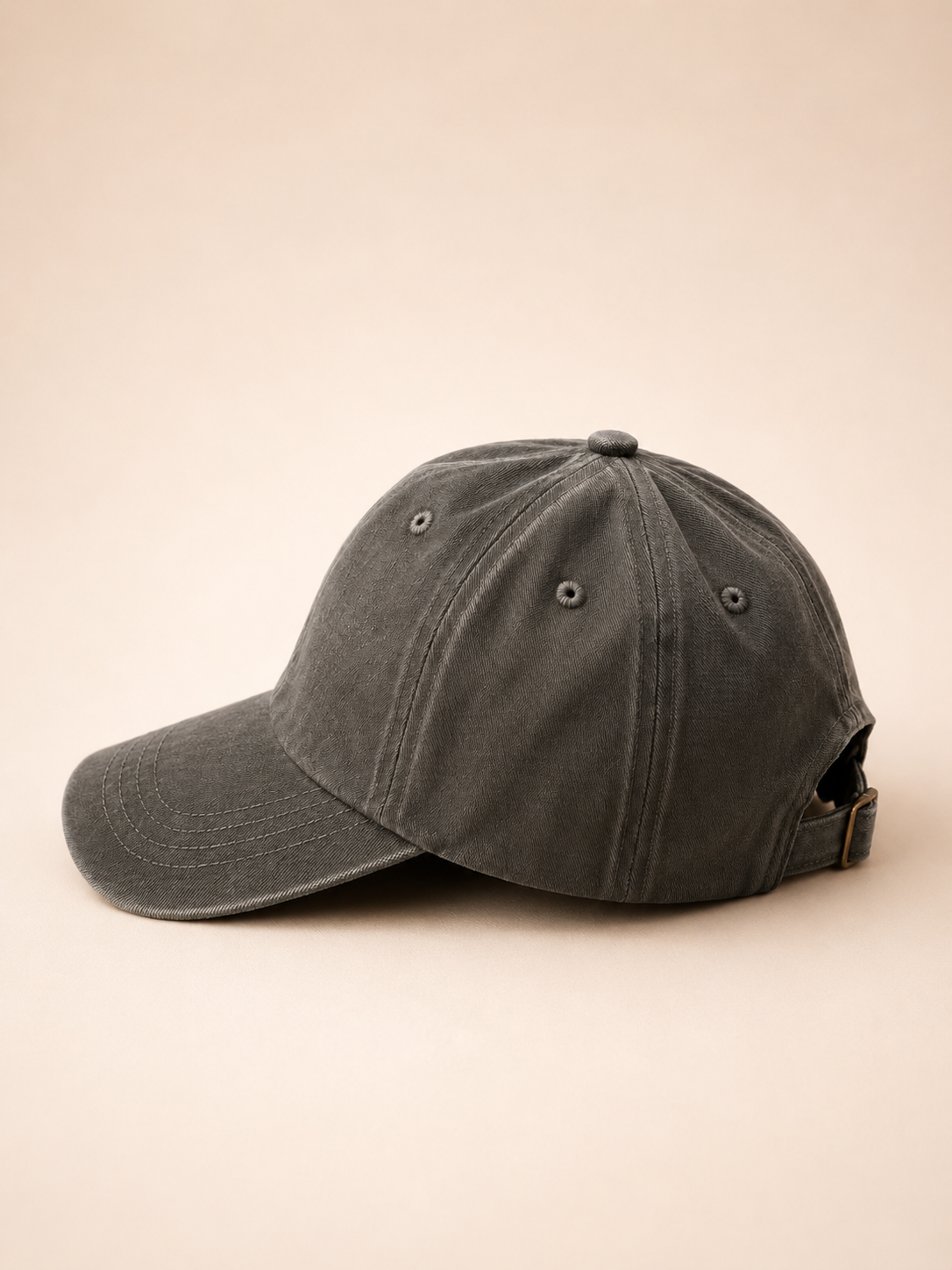 Cat Mom Embroidered Denim Cap