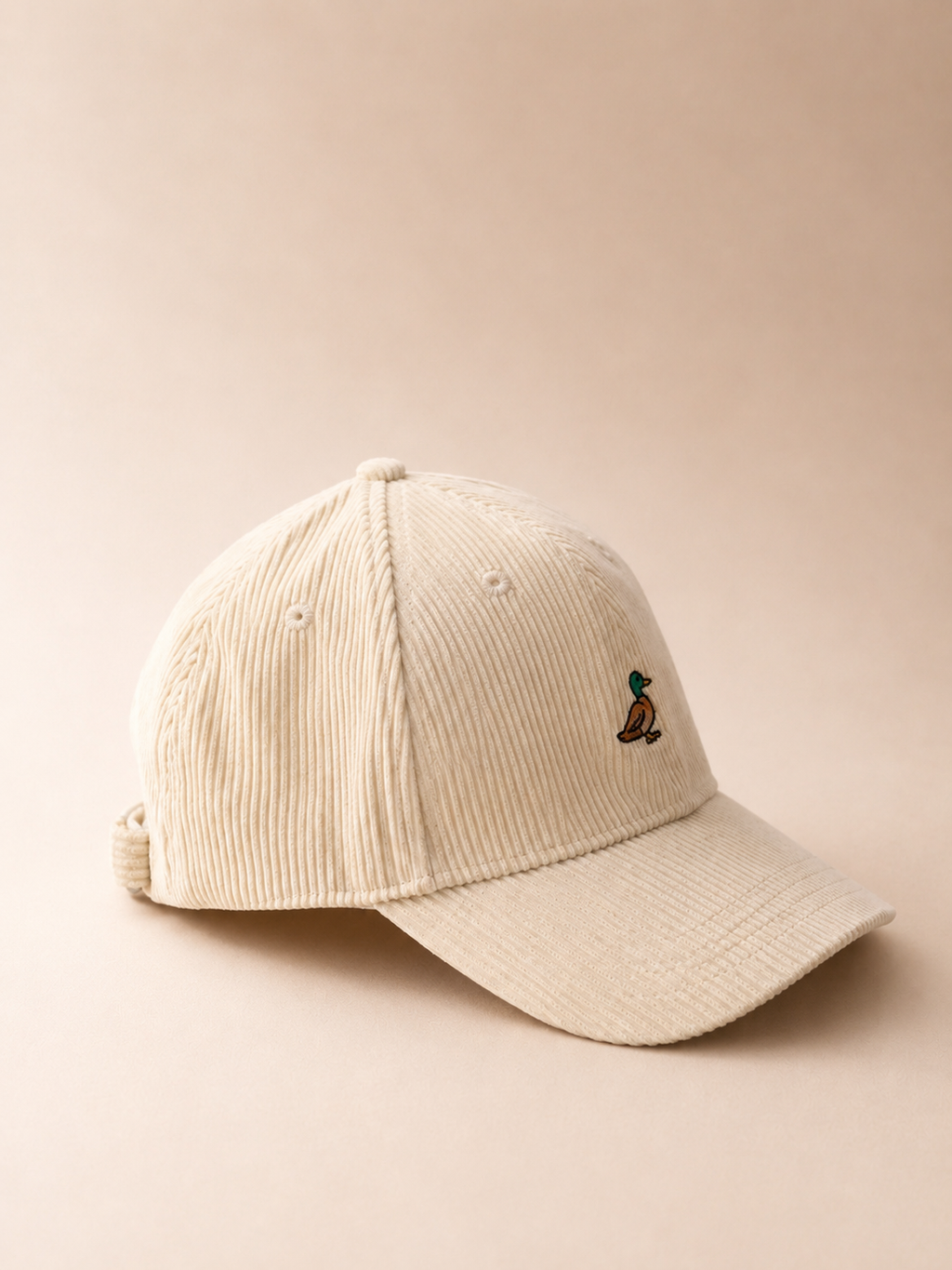 Duck Embroiered Corduroy Cap